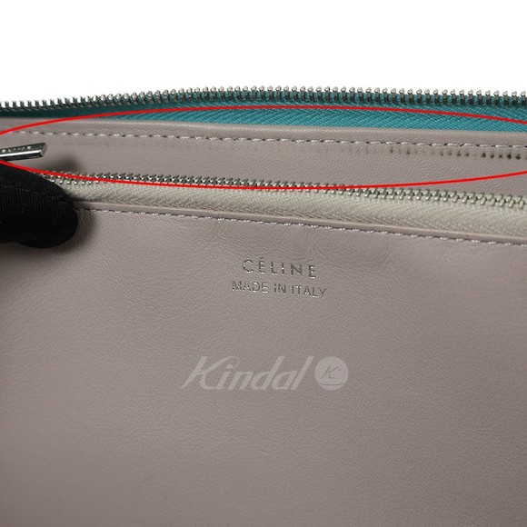 CELINE Large Zip Multi-Function Long Wallet Blue - Picture 8 of 11